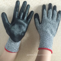 NMSAFETY EN 388 4544 gant de travail anti coupe avec revêtement en nitrile noir